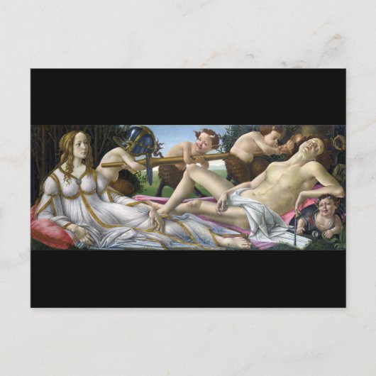Venus und Mars, Sandro Botticelli Postkarte (Vorderseite)