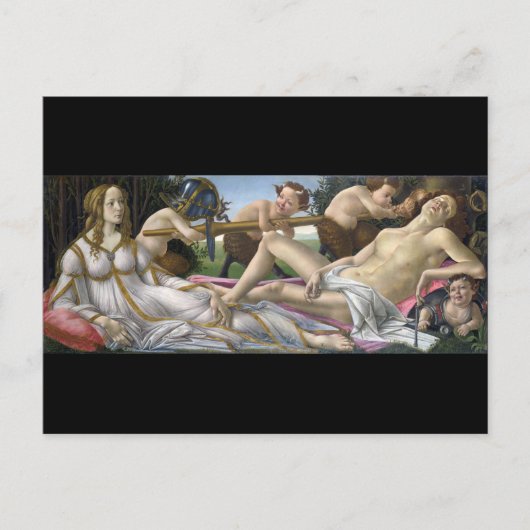 Venus und Mars, Sandro Botticelli Postkarte (Vorderseite)
