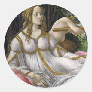 Venus und Mars, Sandro Botticelli Runder Aufkleber