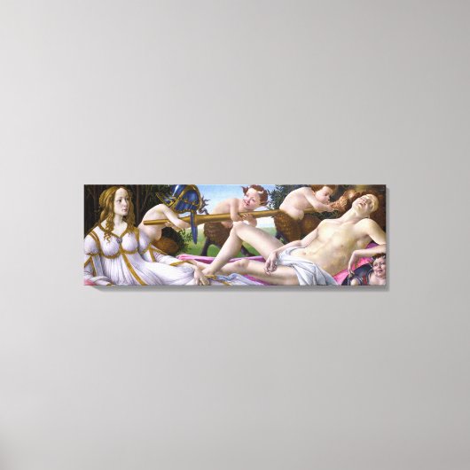 Venus und Mars von Botticelli - Leinwand (Vorderseite)