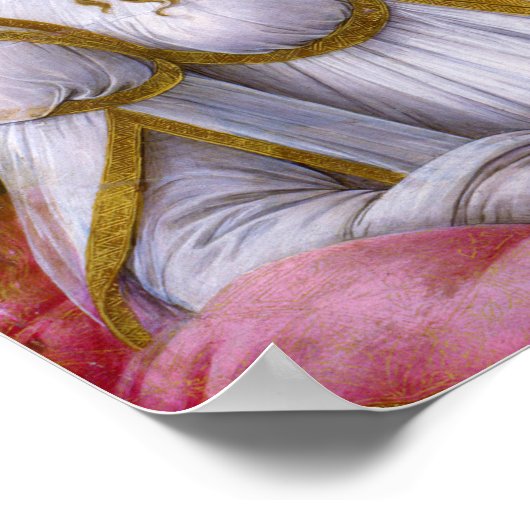 Venus und Mars von Botticelli - Plakat (Ecke)