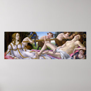 Venus und Mars von Botticelli - Plakat