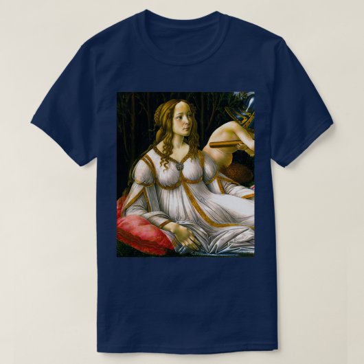 Venus und Mars von Sandro Botticelli 1483 Renaissa T-Shirt (Design vorne)