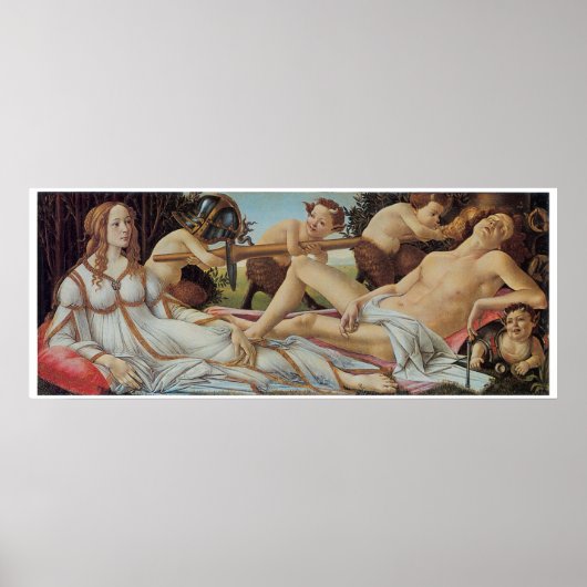 Venus und Mars von Sandro Botticelli Poster (Vorne)