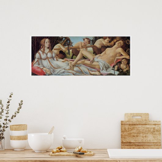 Venus und Mars von Sandro Botticelli Poster (Küche)