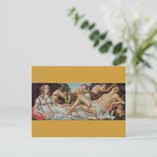 Venus und Mars von Sandro Botticelli Postkarte (Stehend Vorderseite)