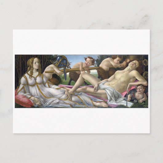 Venus und Mars von Sandro Botticelli Postkarte (Vorderseite)