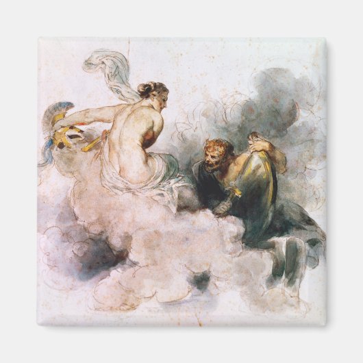 Venus und Vulkan Magnet (Vorne)