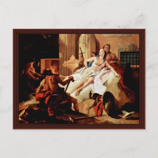 Venus und Vulkan von Tiepolo Giovanni Battista Postkarte (Vorderseite)