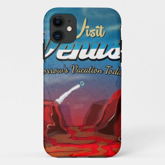 Venus Vintage Poster besuchen Case-Mate iPhone Hülle (Rückseite)