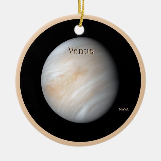Venus vom 10. März Keramik Ornament (Vorne)