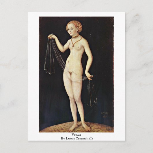 Venus von Lucas Cranach (I) Postkarte (Vorderseite)
