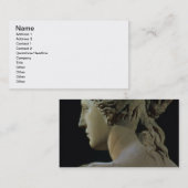 Venus von Milo, Detail der Rückseite des Kopfes, Visitenkarte (Vorne/Hinten)