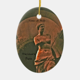 Venus von Milo Louvre-Andenken-Verzierung Keramik Ornament