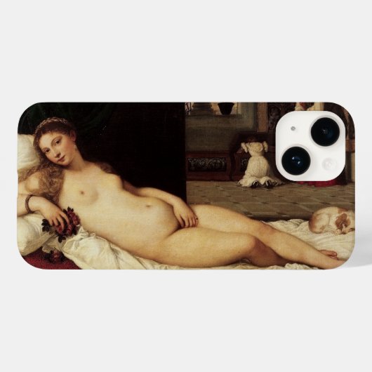 Venus von Urbino Tizian 1538 Venedig Case-Mate iPhone Hülle (Rückseite (Horizontal))