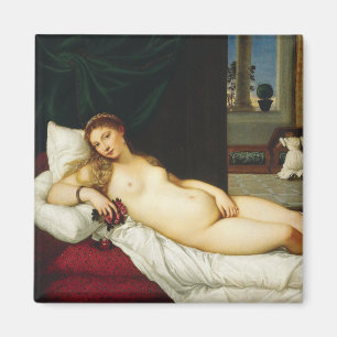 Venus von Urbino von Tizian Magnet