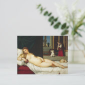 Venus von Urbino von Tizian Postkarte (Stehend Vorderseite)