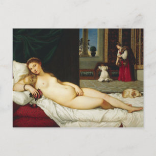 Venus von Urbino von Tizian Postkarte
