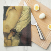 Venus von Urbino von Tizian, Renaissance Art Geschirrtuch (Viertel Falte)