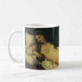 Venus von Urbino von Tizian, Renaissance Art Kaffeetasse (Links)