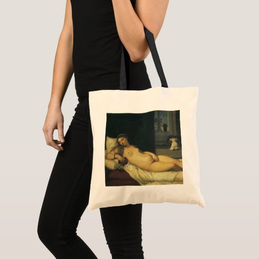 Venus von Urbino von Tizian, Renaissance Art Tragetasche (Vorderseite (Produkt))
