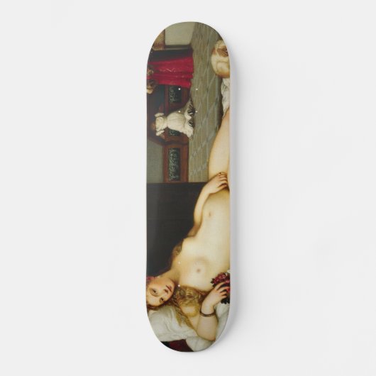 Venus von Urbino von Tizian Skateboard (Vorderseite)