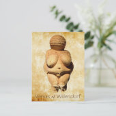 Venus von Willendorf Alte Kunst Postkarte (Stehend Vorderseite)