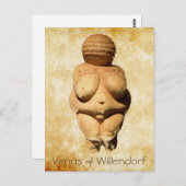Venus von Willendorf Alte Kunst Postkarte (Vorne/Hinten)