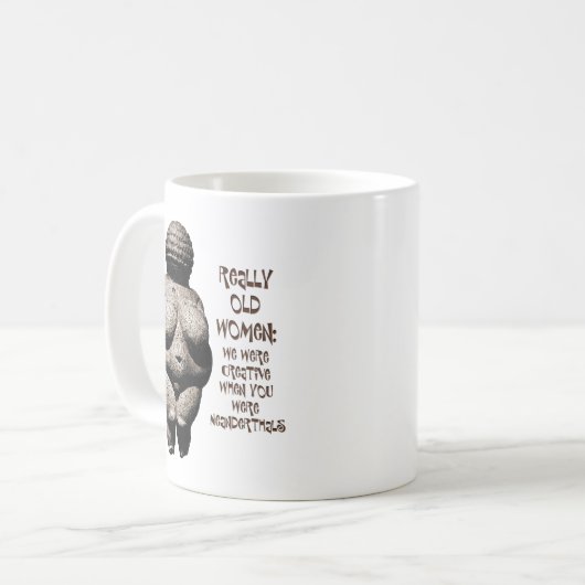 Venus von Willendorf Kaffeetasse (Vorderseite Links)