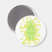 Venus von Willendorf Magnet (Vorderseite/Rückseite)