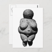 Venus von Willendorf Postkarte (Vorne/Hinten)