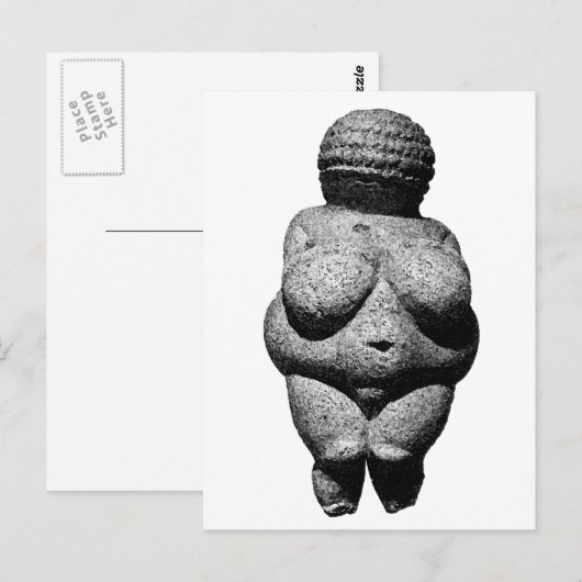 Venus von Willendorf Postkarte (Vorne/Hinten)