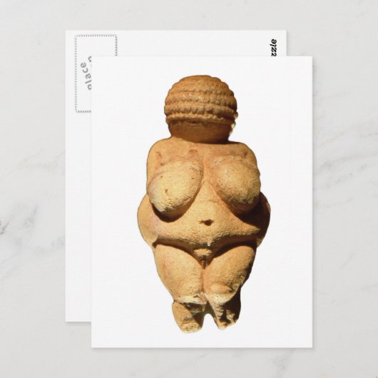 Venus von Willendorf Postkarte (Vorne/Hinten)