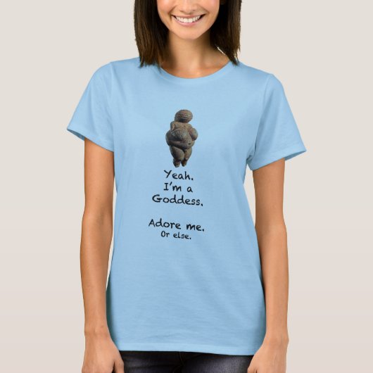 Venus von Willendorf T-Shirt (Vorderseite)