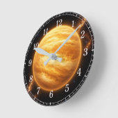 Venus Wall Clock — Space-Inspired Design Runde Wanduhr (Winkel)