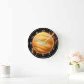 Venus Wall Clock — Space-Inspired Design Runde Wanduhr (Zuhause)