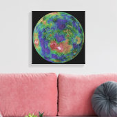 Venus, zentriert auf dem Nordpol Leinwanddruck (Insitu (Wohnzimmer))