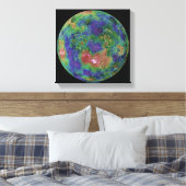 Venus, zentriert auf dem Nordpol Leinwanddruck (Insitu (Schlafzimmer))