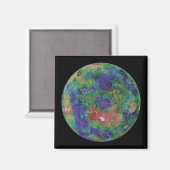 Venus, zentriert auf dem Nordpol Magnet (Vorderseite/Rückseite)