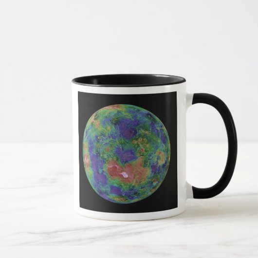 Venus, zentriert auf dem Nordpol Tasse (Rechts)