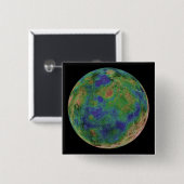 Venus, zentriert auf dem Südpol Button (Vorne & Hinten)