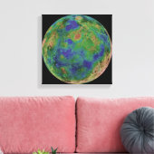 Venus, zentriert auf dem Südpol Leinwanddruck (Insitu (Wohnzimmer))