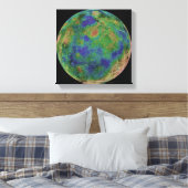 Venus, zentriert auf dem Südpol Leinwanddruck (Insitu (Schlafzimmer))