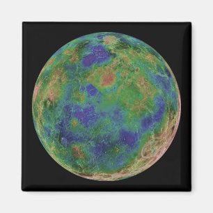 Venus, zentriert auf dem Südpol Magnet