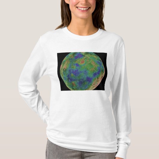 Venus, zentriert auf dem Südpol T-Shirt (Vorderseite)
