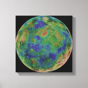 Venus zentrierte auf dem Südpol Leinwanddruck
