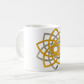 Venusblume Duo Gold Silver Kaffeetasse (Vorderseite Links)