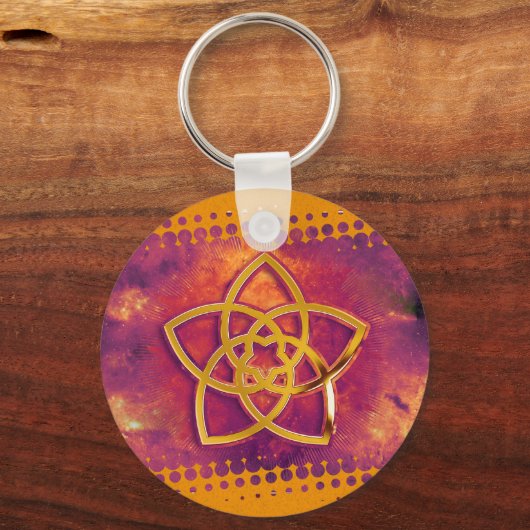 VENUSBLUME / Punkte Schlüsselanhänger (Vorderseite)