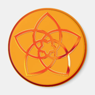 Venusblume / Venus Blume RED orange Magnet