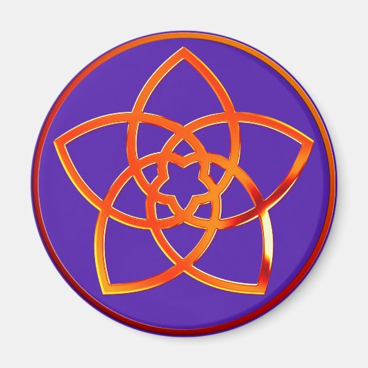 Venusblume / Venus Blume RED | violett Magnet (Vorne)